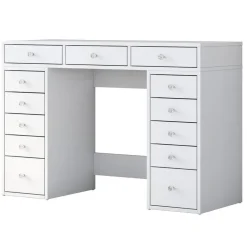 Arabic House Kaptafel Wit Hout - 120x44,5x81,6cm - Beyas