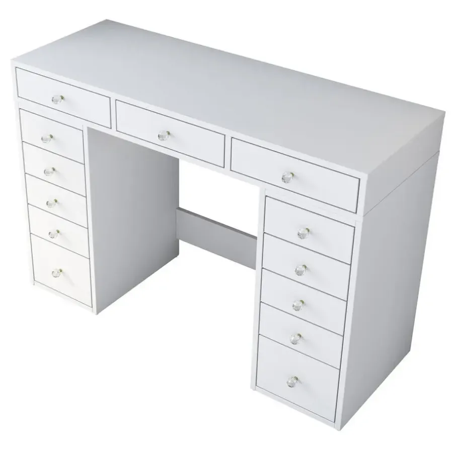 Arabic House Kaptafel Wit Hout - 120x44,5x81,6cm - Beyas