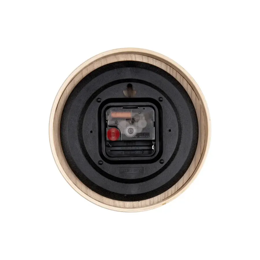 Karlsson - Tafelklok Pure Wood Grain - Zwart