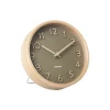 Klokken-Karlsson - Tafelklok Pure Wood Grain - Mosgroen