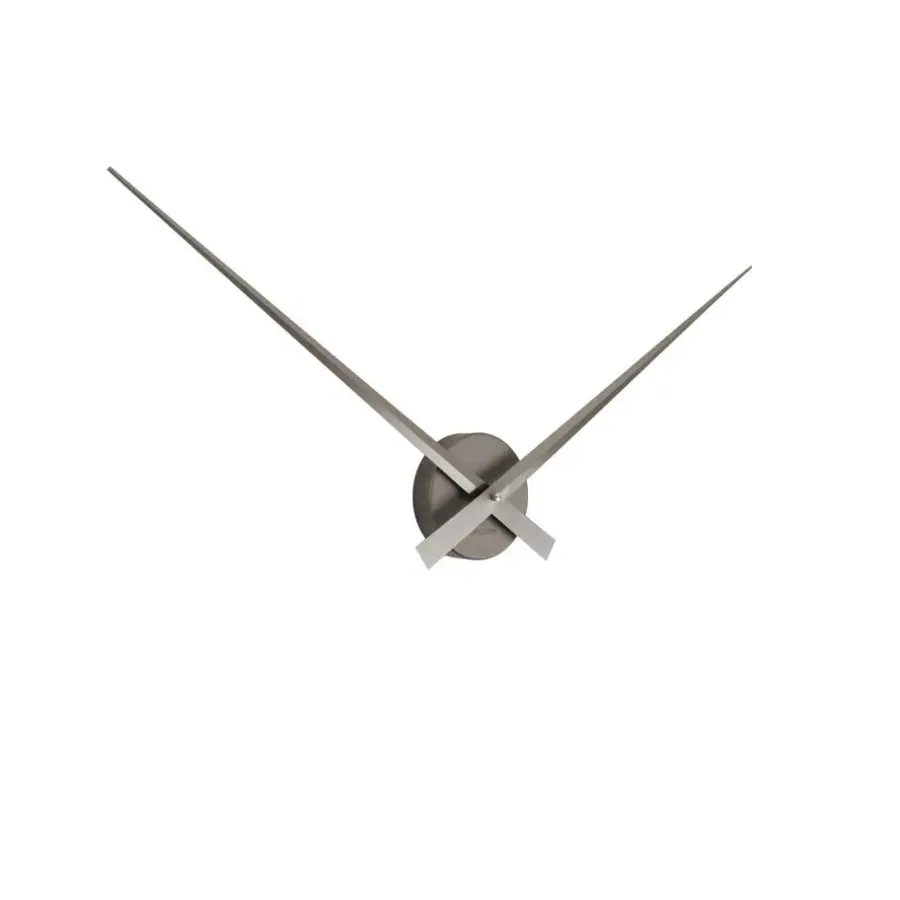 Klokken-Karlsson - Wandklok Little Big Time Metallic - Metallic dark grey- Ø77,5cm