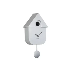 Klokken-Karlsson - Wandklok Modern Cuckoo Metallic - Metallic silver