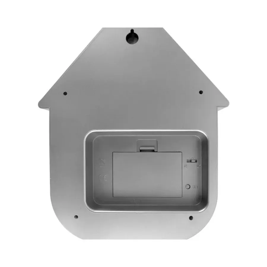 Klokken-Karlsson - Wandklok Modern Cuckoo Metallic - Metallic silver