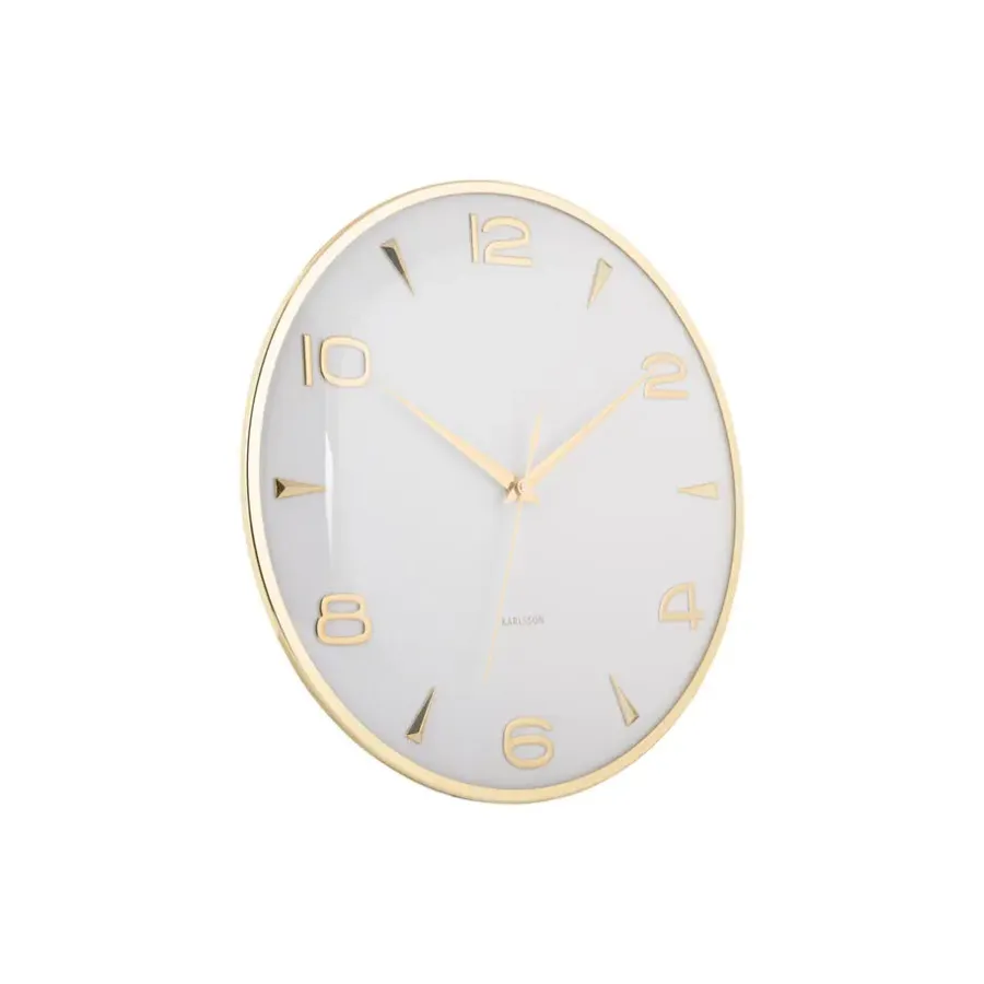 Klokken-Karlsson - Wandklok Sienna Glow - Wit- Ø40,6cm
