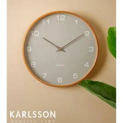 Karlsson - Wand/Tafelklok Boxed Flip - Verguld