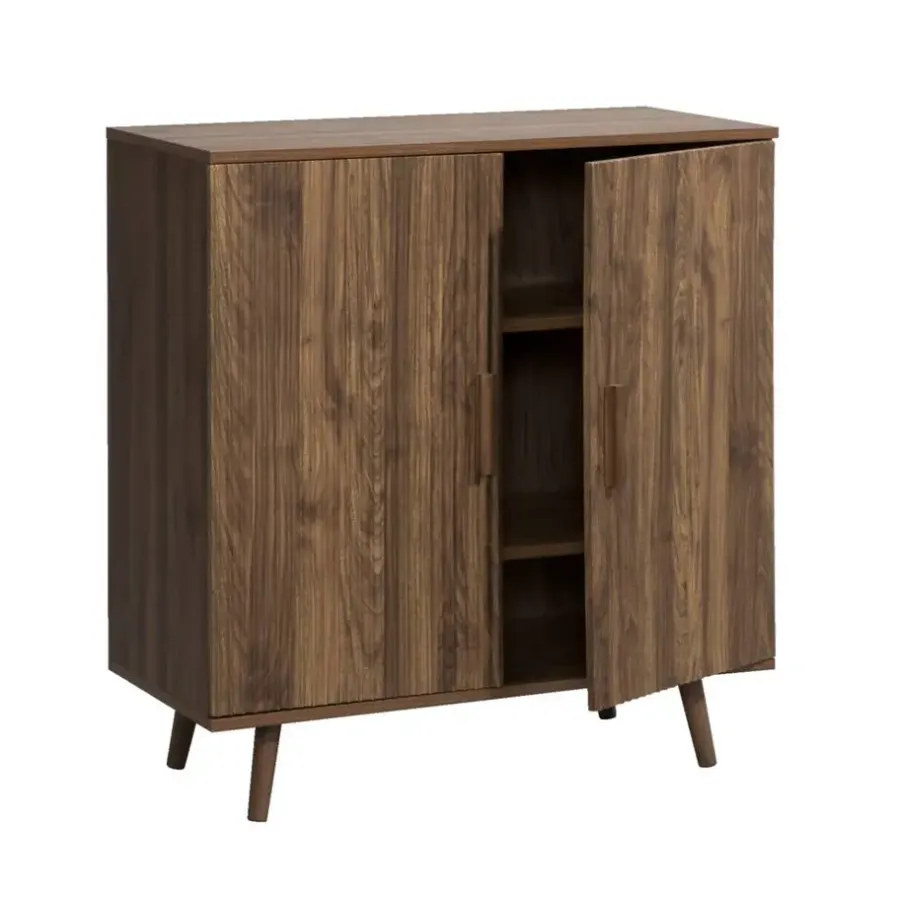 Leen Bakker Kast Imre - walnoot - 88x80x40 cm