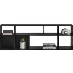 Wandkasten-Leen Bakker Kast Kenzi - zwart - 177x59x38 cm