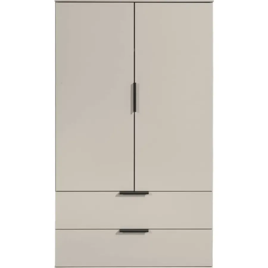 Wandkasten-Leen Bakker Kast Lucca 2-deurs - greige - 140x81x40 cm
