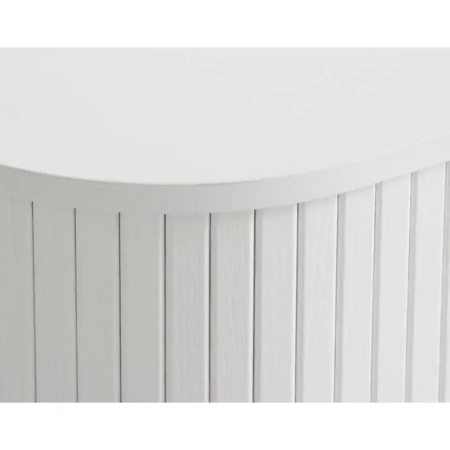 Wandkasten-Giga Living Kast Metaal Eikenhout Wit - 100x40x118cm - Nola