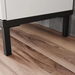 Germania Kast voor onder wastafel Charlisa met 2 deuren en 2 legplanken - walnoot/greige
