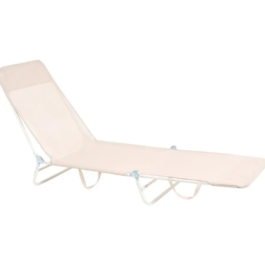 Ligbedden-Leen Bakker KASTORIA - Ligstoel - Beige - Mesh