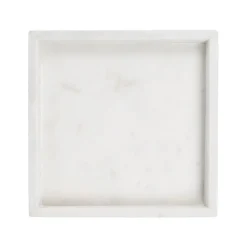 Beliani KATERINI - Decoratief dienblad - Wit - Marmer