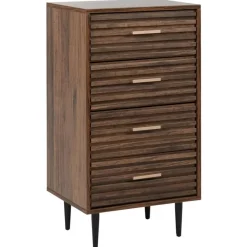 Leen Bakker KEITH - Ladekast - Donkerhout - MDF