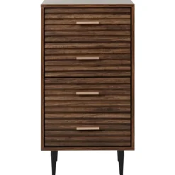 Leen Bakker KEITH - Ladekast - Donkerhout - MDF