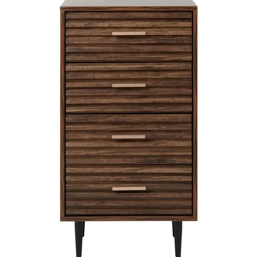 Leen Bakker KEITH - Ladekast - Donkerhout - MDF