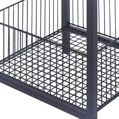 Bijzettafels-Beliani KENNER - Bijzettafel - Zwart - Vezelplaat