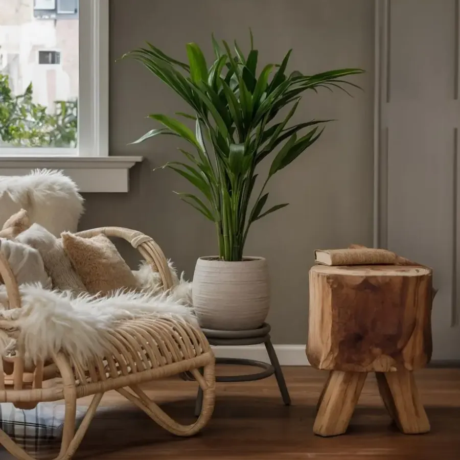 Plant in a Box Kentiapalm - Set van 2 - Howea forsteriana - Hoogte 90-100cm - ⌀18cm