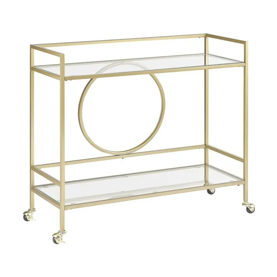 Trolleys-Beliani KERRY - Keukentrolley - Goud - IJzer