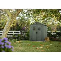 Tuinhuizen-Keter Darwin 64 Tuinhuis - dubbele deuren + ramen - 190x122x221 - Groen