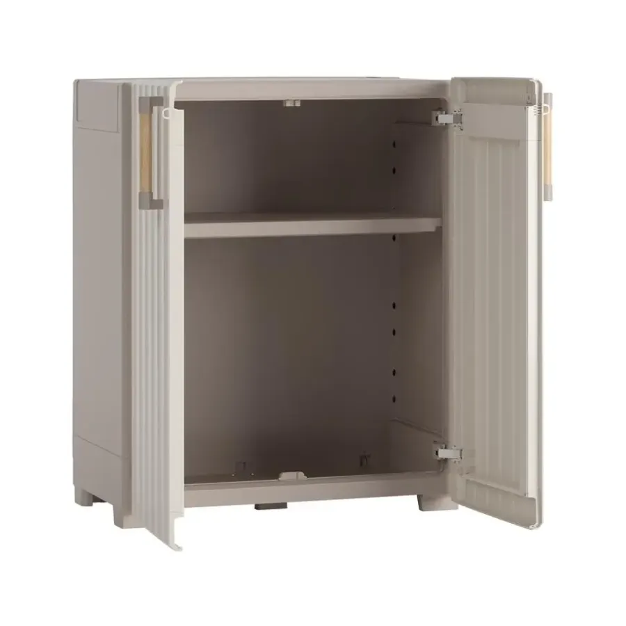 Wandkasten-Keter Groove Opbergkast laag - 1 plank