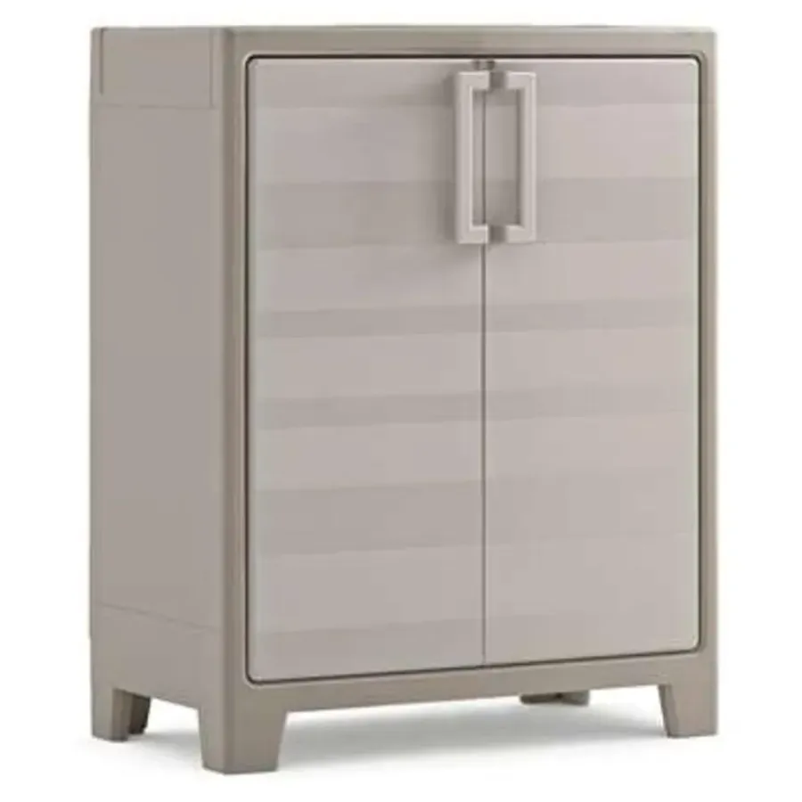 Wandkasten-Keter Gulliver Lage Kast - 2 Planken - 80x44x100 cm - zand/beige