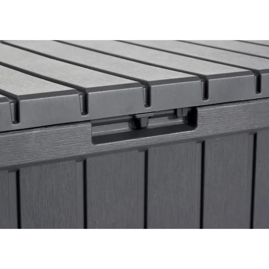 Keter Kentwood Opbergbox - 128x53.6x59 cm - 350 L - Grafiet