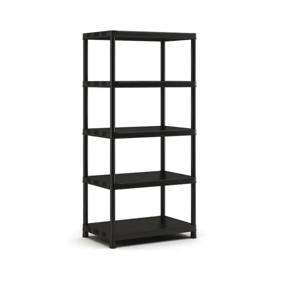 Stellingkasten-Keter Kunststof Stellingkast extra breed - 90x60x187cm - zwart