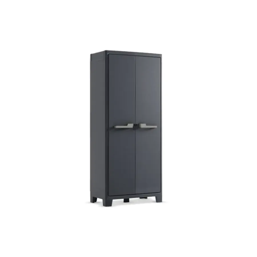 Stellingkasten-Keter Moby hoge kast - 4 planken - 80x44x182 cm - Antraciet