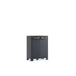 Stellingkasten-Keter Moby lage kast - 2 planken - 80x44x100 cm - Antraciet