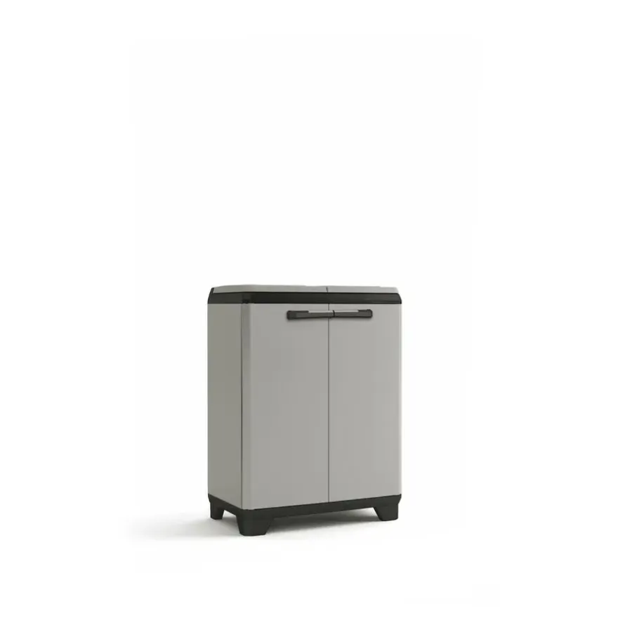 Keter Planet Lage Opbergkast - 68x39x90cm - Grijs/Zwart