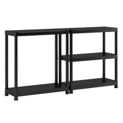 Keter Plus Shelf 90/5 - 5 Planken - 90x40x182cm - Zwart