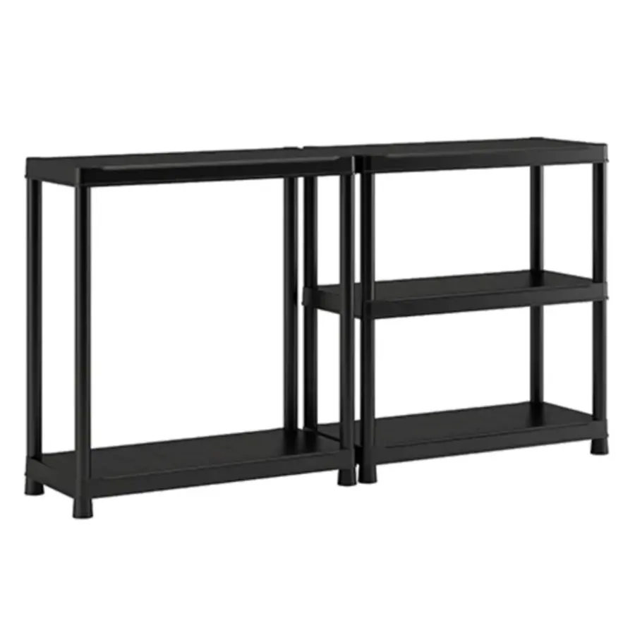 Keter Plus Shelf 90/5 - 5 Planken - 90x40x182cm - Zwart