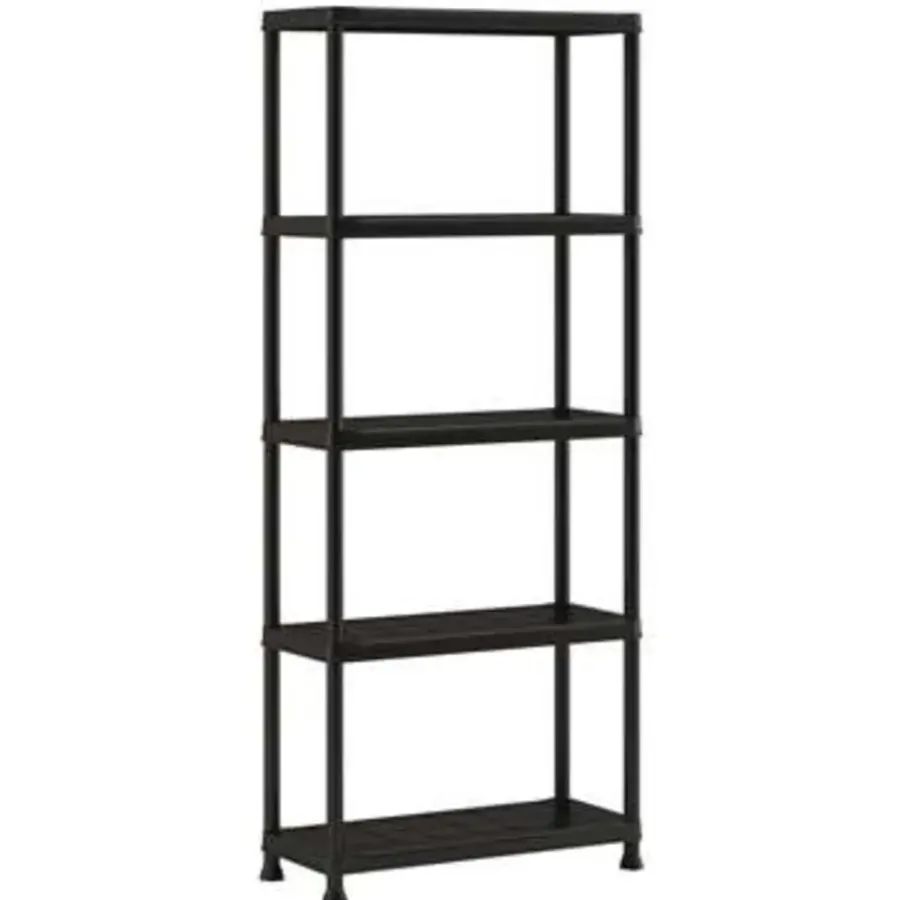 Stellingkasten-Keter Plus shelf 75/5 - 5 Planken - 75x32x176 cm - Zwart