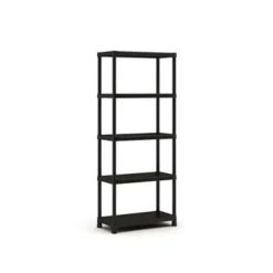 Keter Plus Stellingrek 80/5 - 5 Planken - 80x40x187 cm - zwart