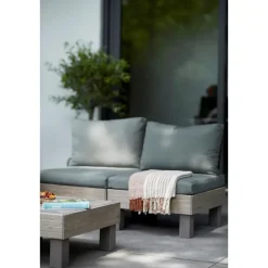 Loungesets-Keter Signature Elements Balkonset 2 personen - met groene kussens - Cappuccino