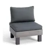 Keter Signature Elements Tuinstoel - met groene kussens - Cappuccino/Ashwood