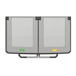 Prullenbakken-Keter Split Premium Recycling Kliko - Vuilbakken buiten - 2x110L
