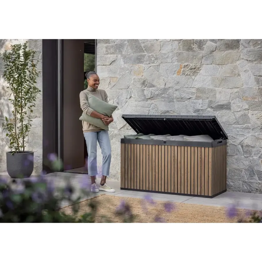 Keter Venetian Opbergbox - 570L - 142.5x65.3x78.2cm - Bruin