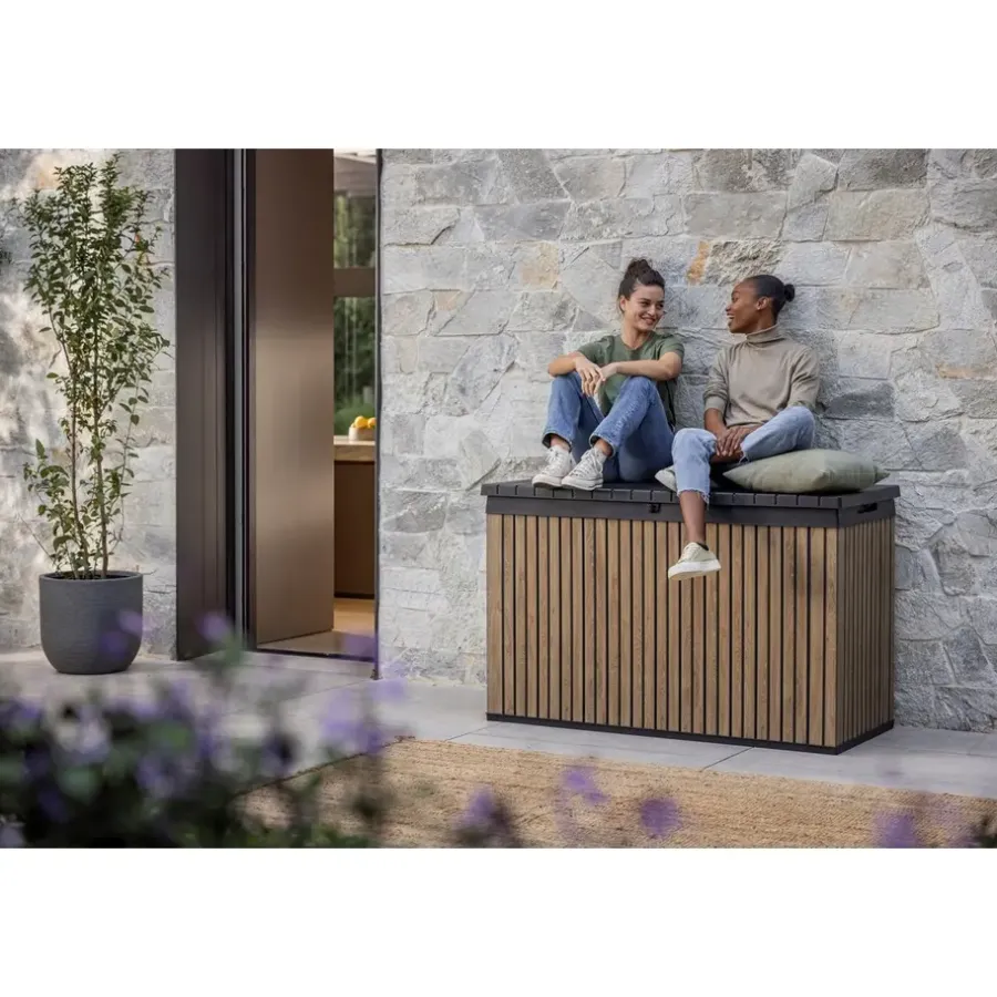 Keter Venetian Opbergbox - 670L - 142.5x65.3x89.5cm - Bruin