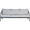 Loungebanken-Leen Bakker KIATO - Tuinbank 3-zits - Lichtgrijs - Aluminium