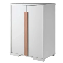 Kinderkledingkasten-Vipack Kinderkledingkast London 98x56x116cm - wit