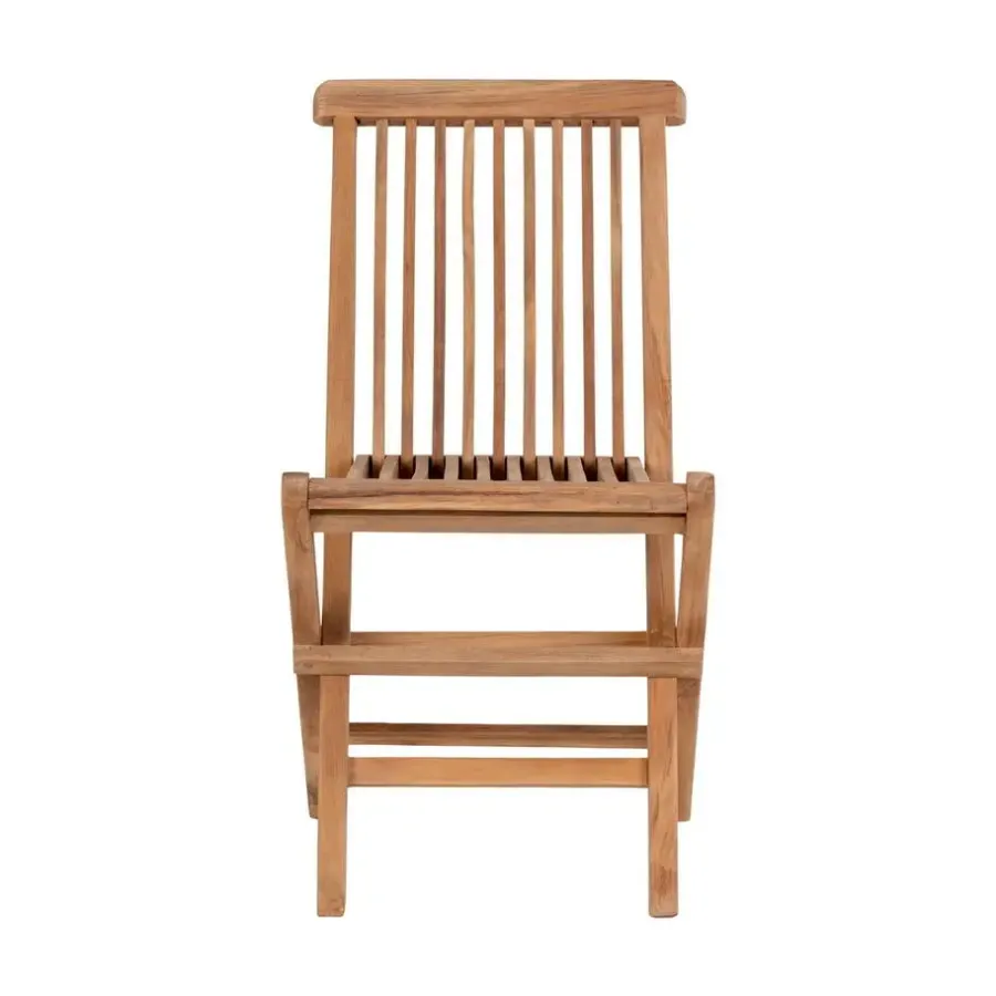 House Nordic Kinderstoel Naturel Teakhout - Zithoogte 33cm - Toledo - Set van 2