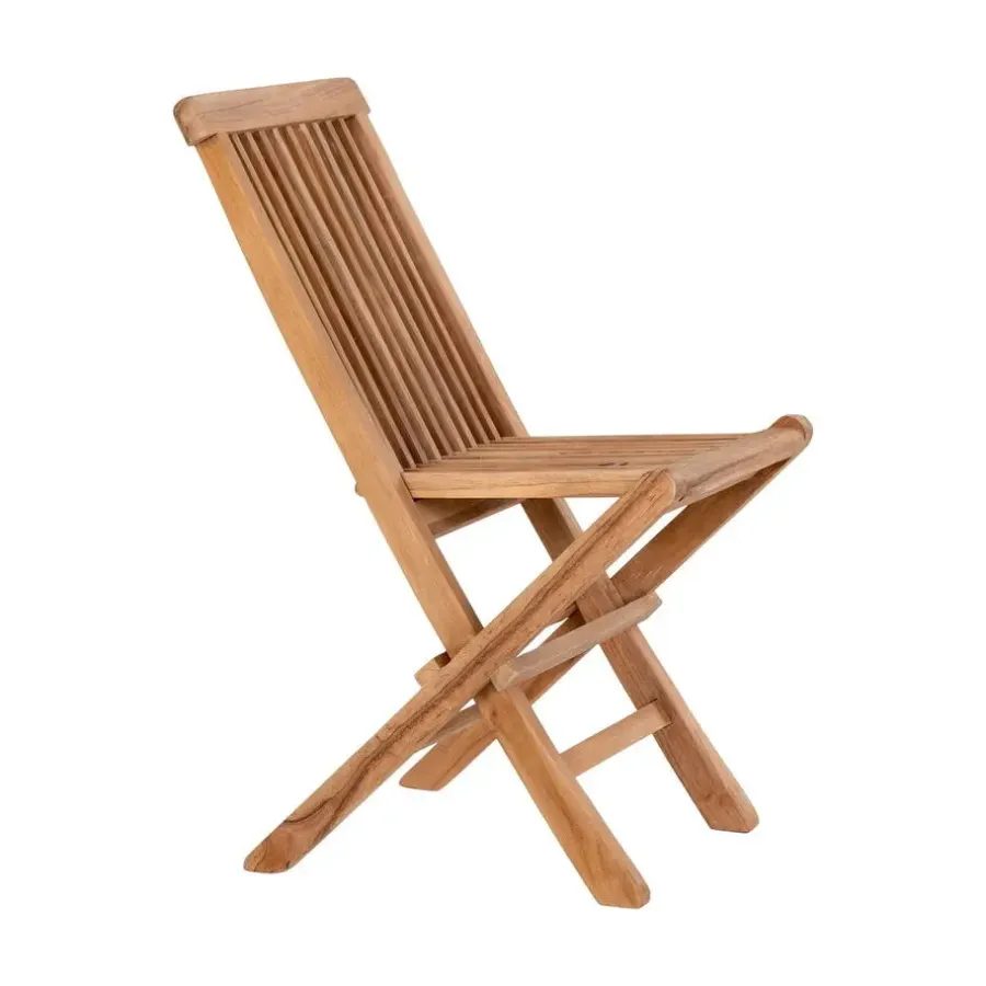 House Nordic Kinderstoel Naturel Teakhout - Zithoogte 33cm - Toledo - Set van 2