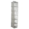 Kledingopbergers|Kledingrekken-Kipit Kledingkast organizer - 6 vaks - grijs - 25 x 25 x 138 cm