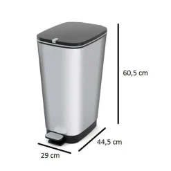 Prullenbakken-KIS Chic Bin Pedaalemmer - 43L - Metallic