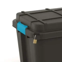 Opbergboxen-KIS Scuba Opbergbox L - 80L - zwart/blauwe clips
