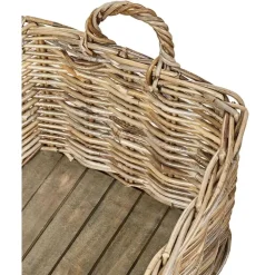 Opbergmanden-Beliani KITIM - Manden set - Natuurlijk - Rotan