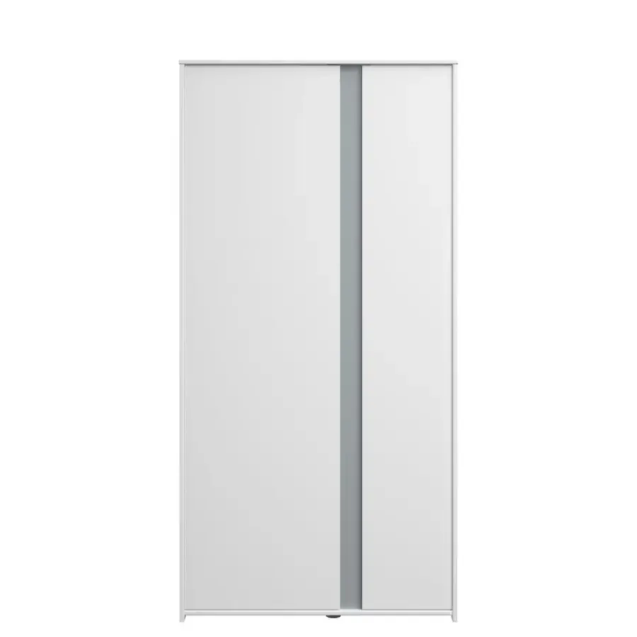 Kledingkasten|Kledingkasten-Leen Bakker Kledingkast Bobby 2-deurs - wit - 182x90x51 cm