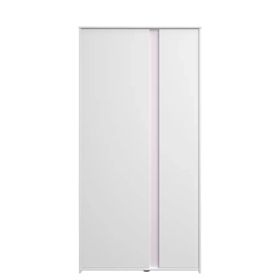Kledingkasten|Kledingkasten-Leen Bakker Kledingkast Bobby 2-deurs - wit - 182x90x51 cm