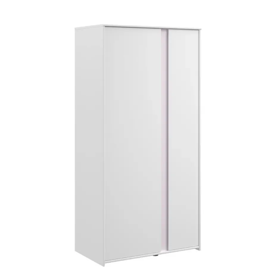Kledingkasten|Kledingkasten-Leen Bakker Kledingkast Bobby 2-deurs - wit - 182x90x51 cm